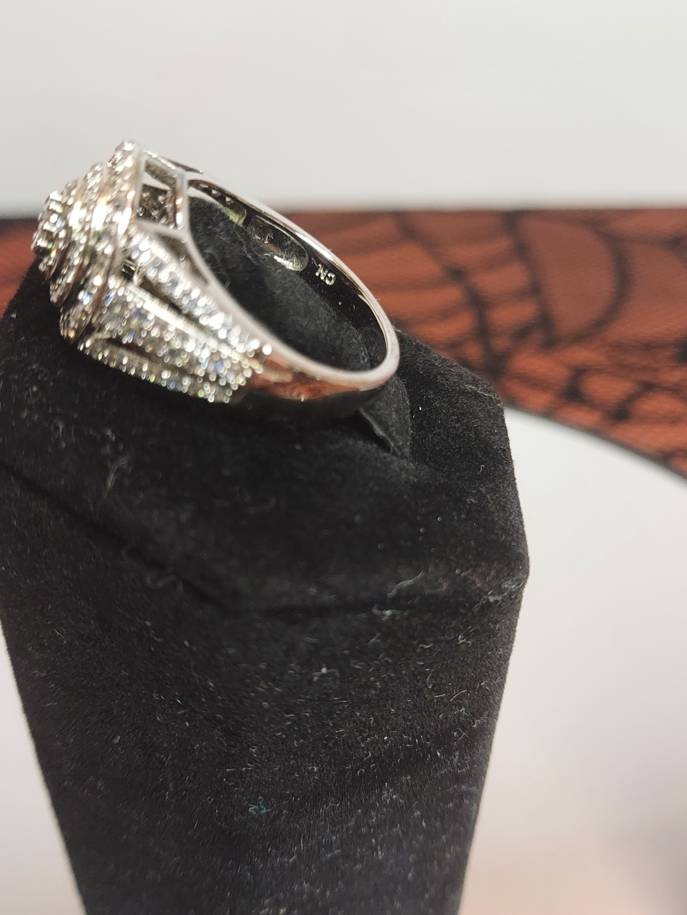 Statement Ring Sz 7 2.52CTW Rhodium Over Sterling Silver - Picture 4 of 6